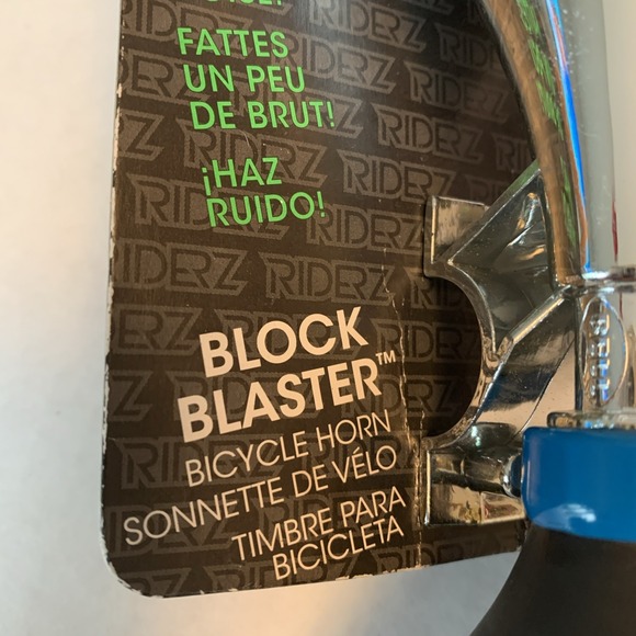 Riderz Block Blaster Chrome Bicycle Horn New In Package - Picture 5 of 12